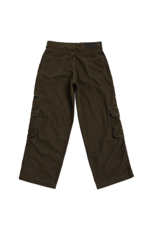 Olive Canvas Cargo Pants