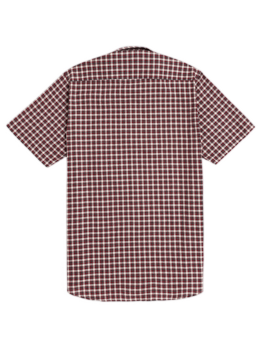Red Classic Checks Oxford Shirt