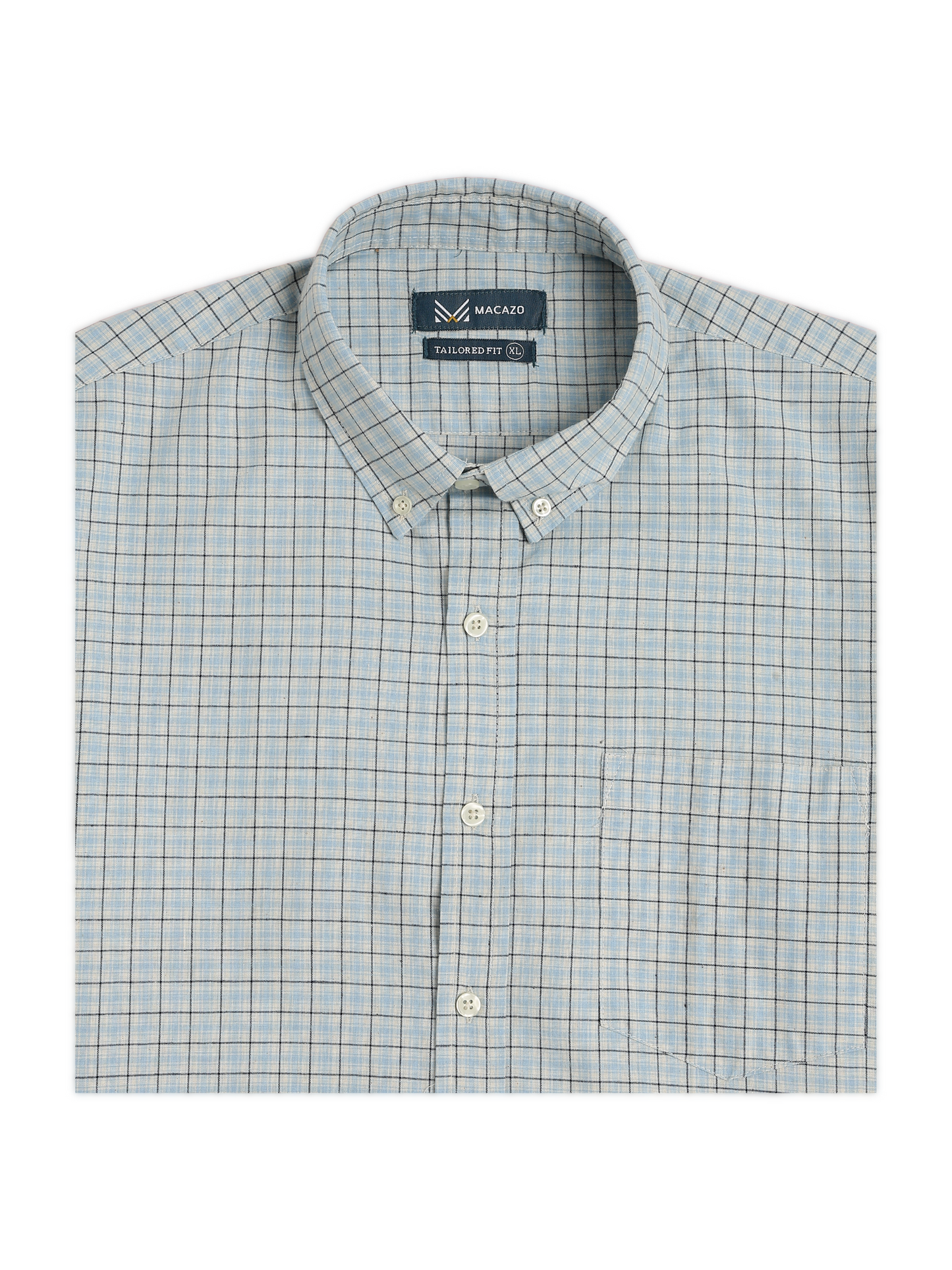 Light Blue Classic Checks Oxford Shirt