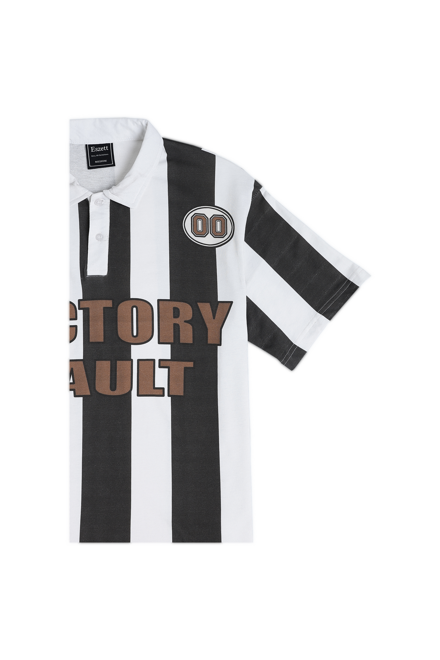 White Victory Vault Oversized Polo Tshirt