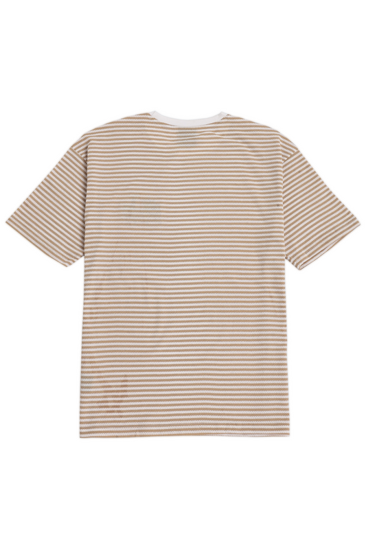 Peach Vintage Scooter Embroidery Jaquard Tshirt