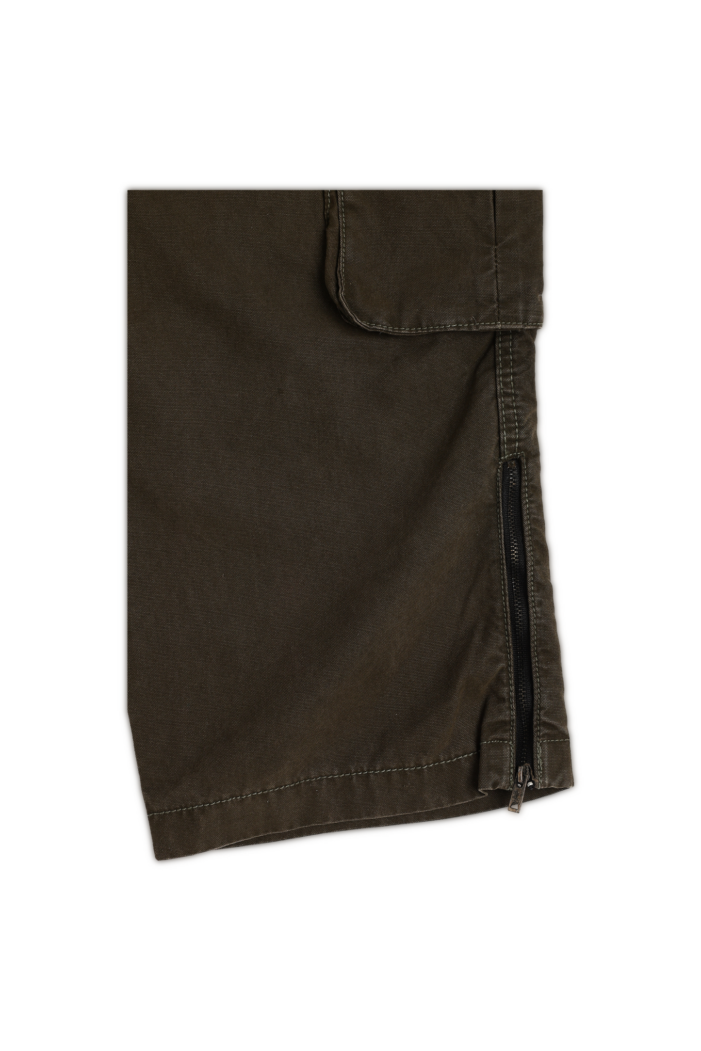 Olive Canvas Cargo Pants
