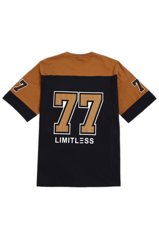 Black 77 Cut & Sew Oversized Tshirt