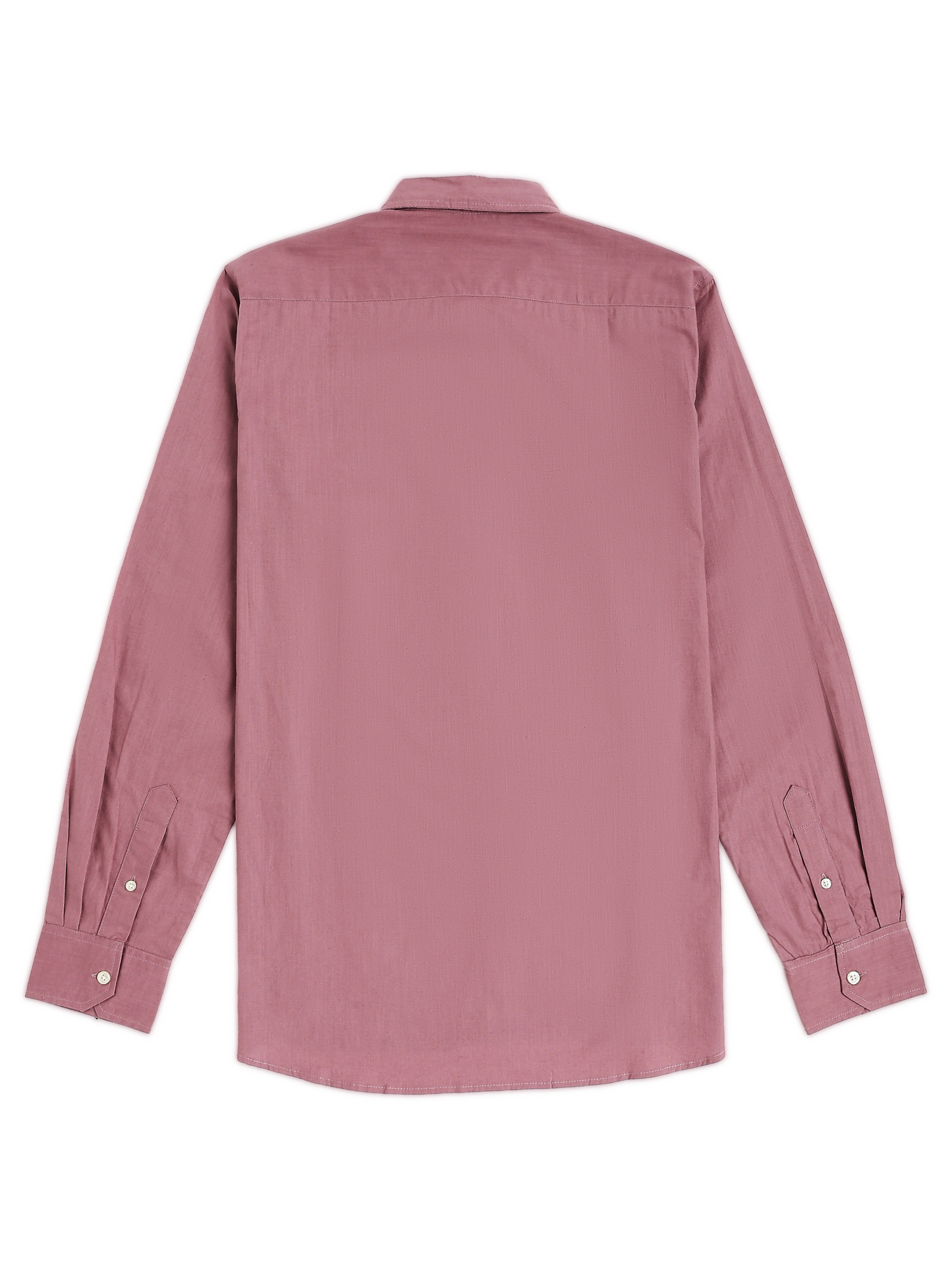 Solid Pink Long Sleeve Oxford Shirt