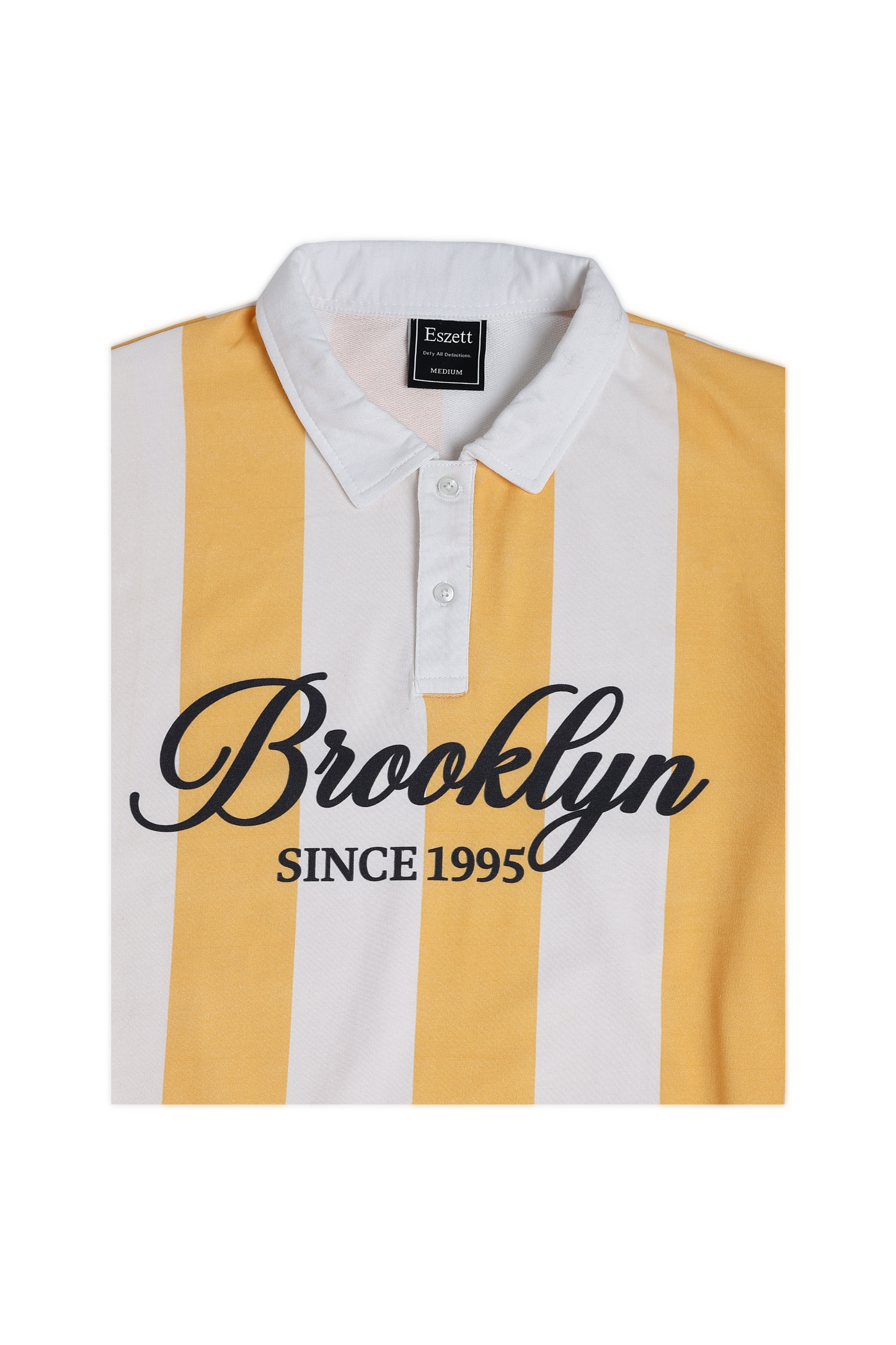 White Brooklyn Oversized Polo Tshirt