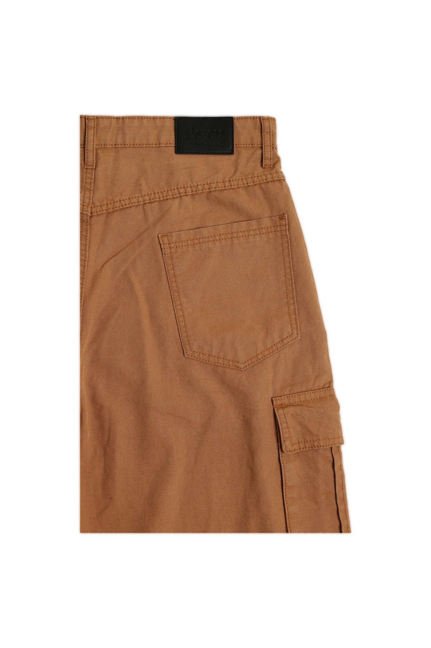 Brown Canvas Cargo Pants