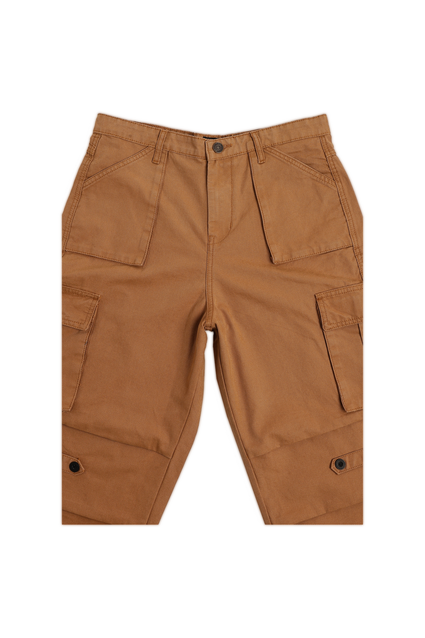 Brown Canvas Cargo Pants