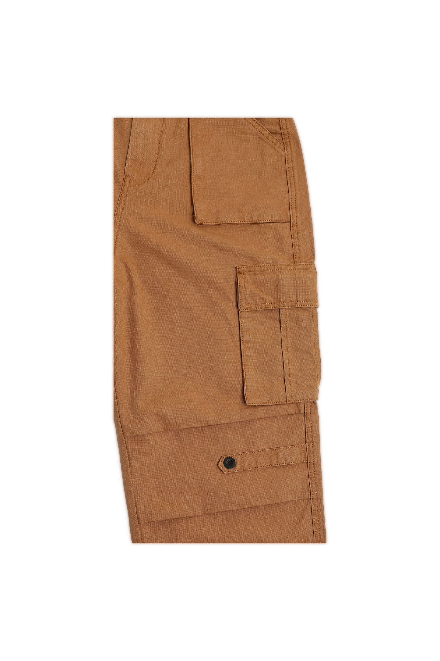 Brown Canvas Cargo Pants