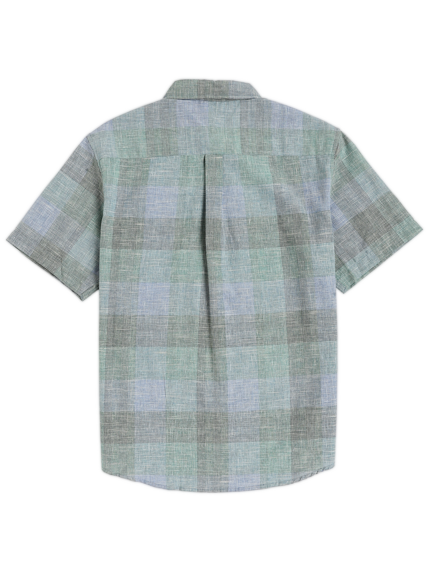 Blue Green Pastel Grid Shirt