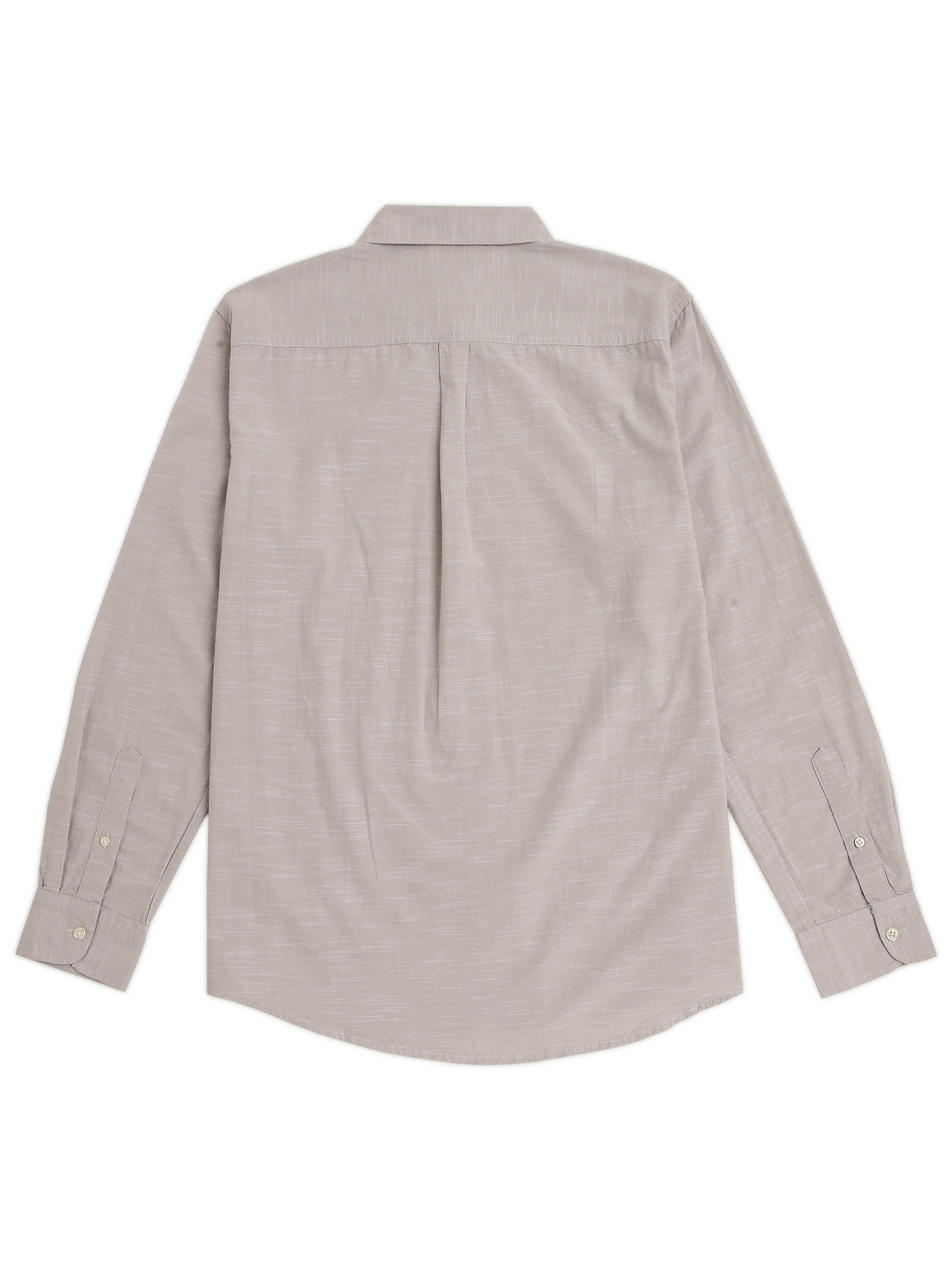 Grey Long Sleeve Oxford Shirt