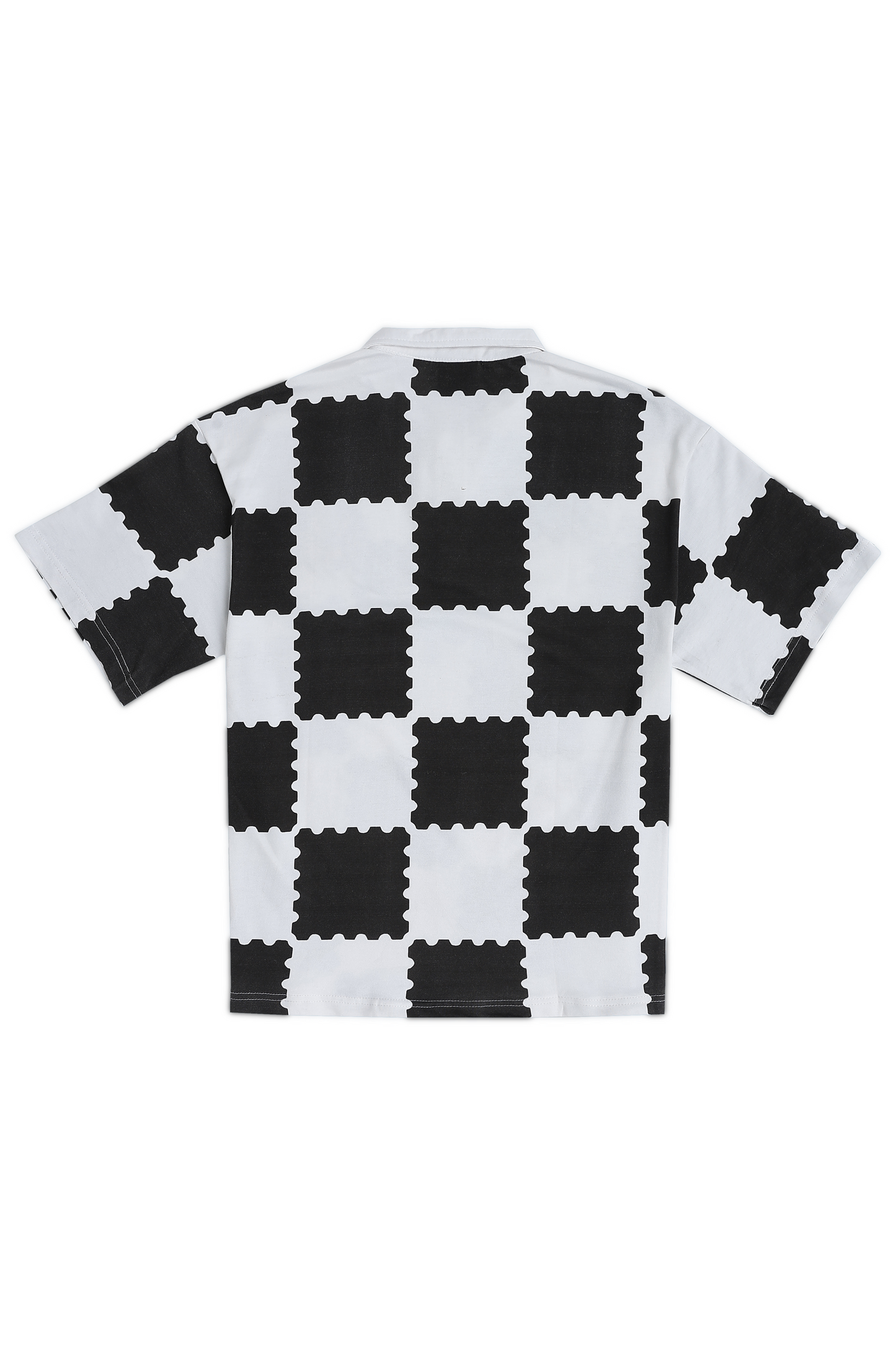 White Drift Mode Oversized Polo Tshirt