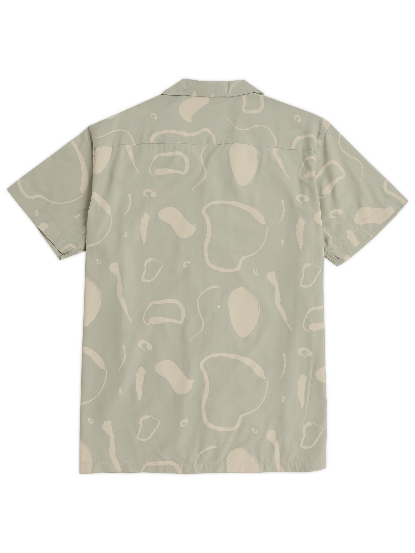 Light Green Abstract Cuban Shirt
