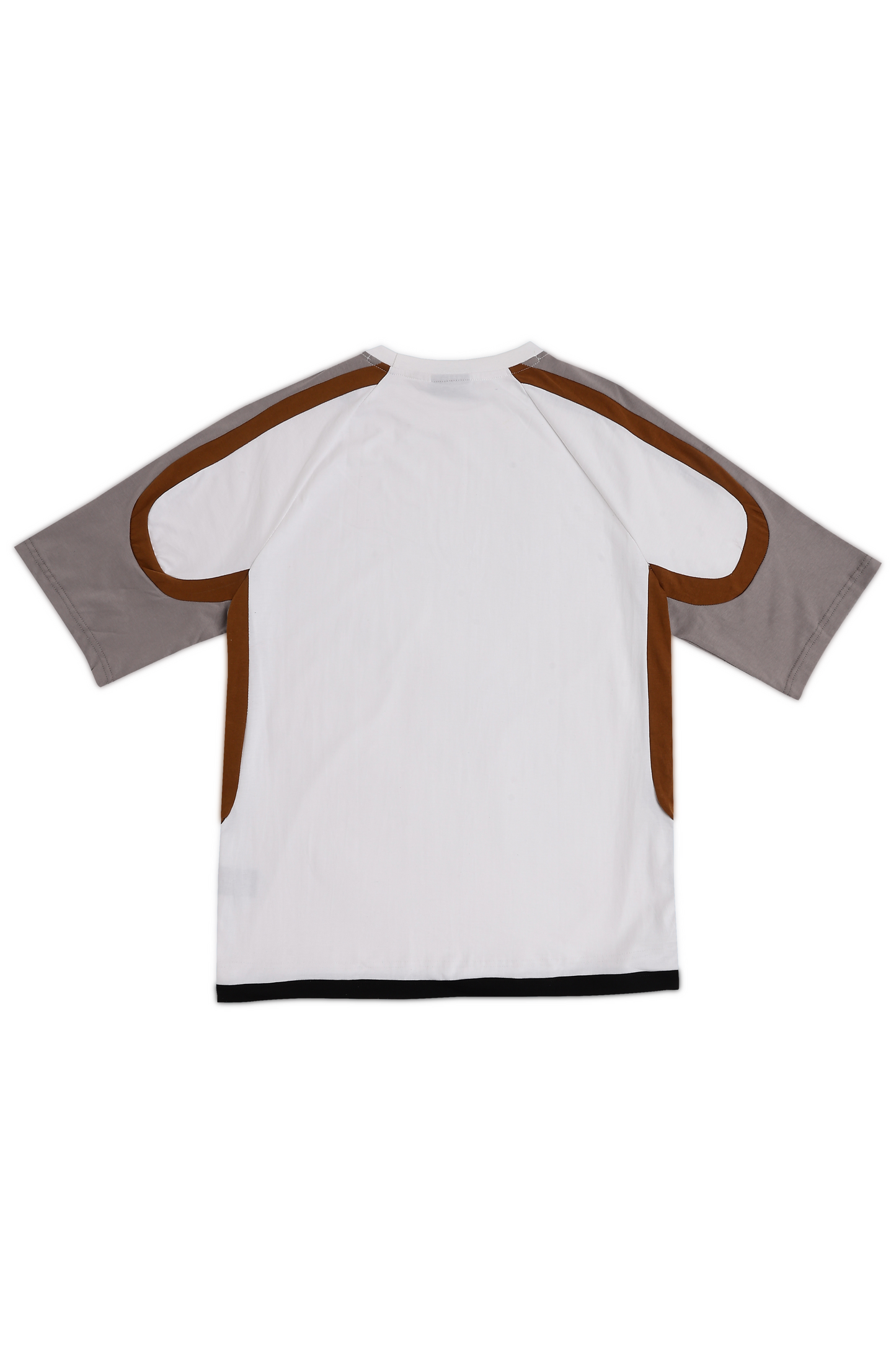 White Cut & Sew Oversized Tshirt