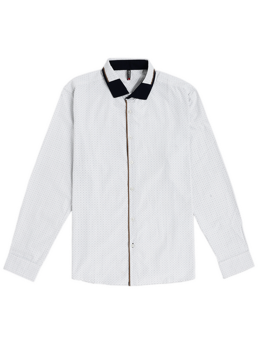 Black Polka Dot Long Sleeve Shirt