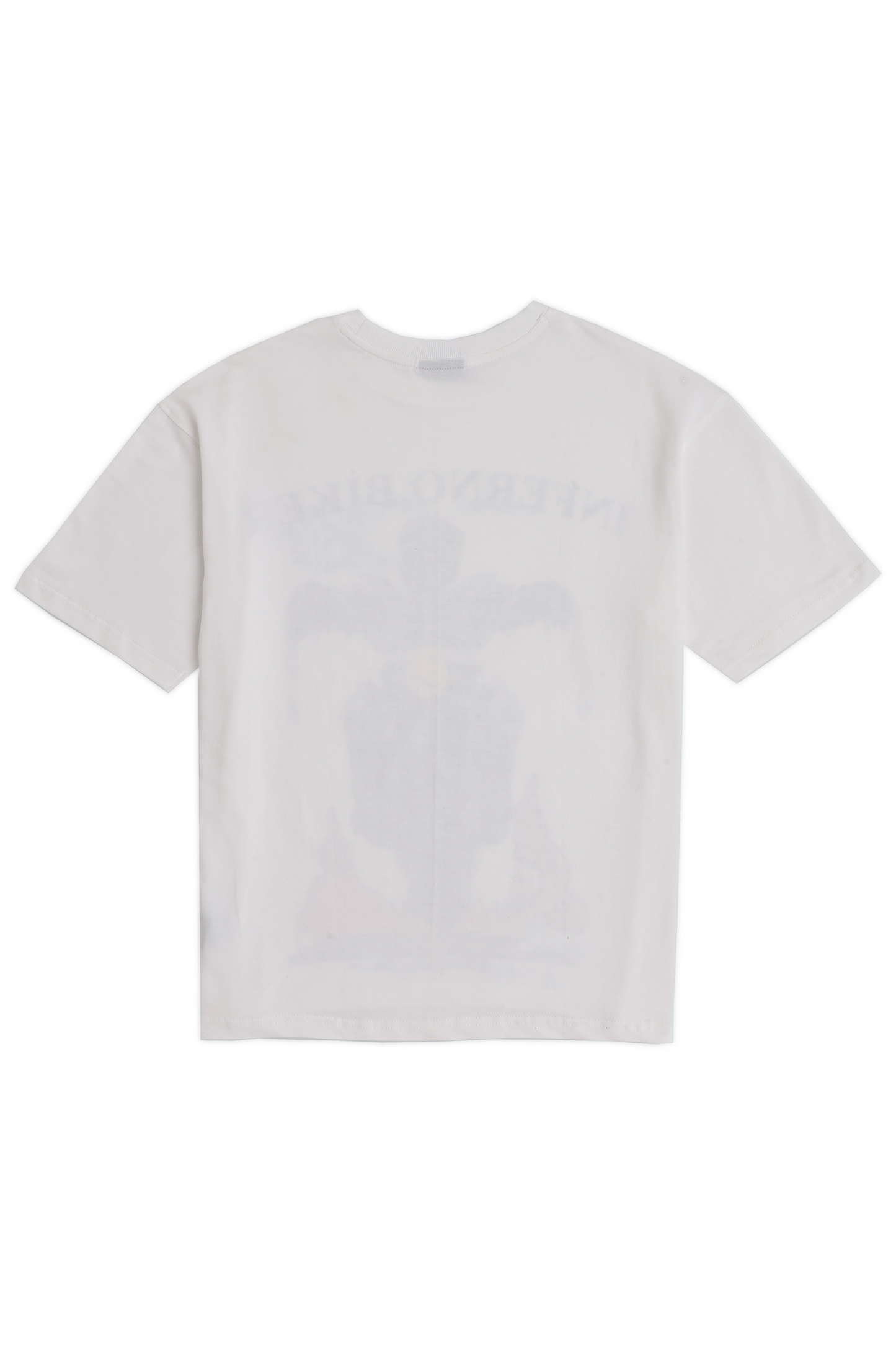 White Inferno Biker Oversized Tshirt
