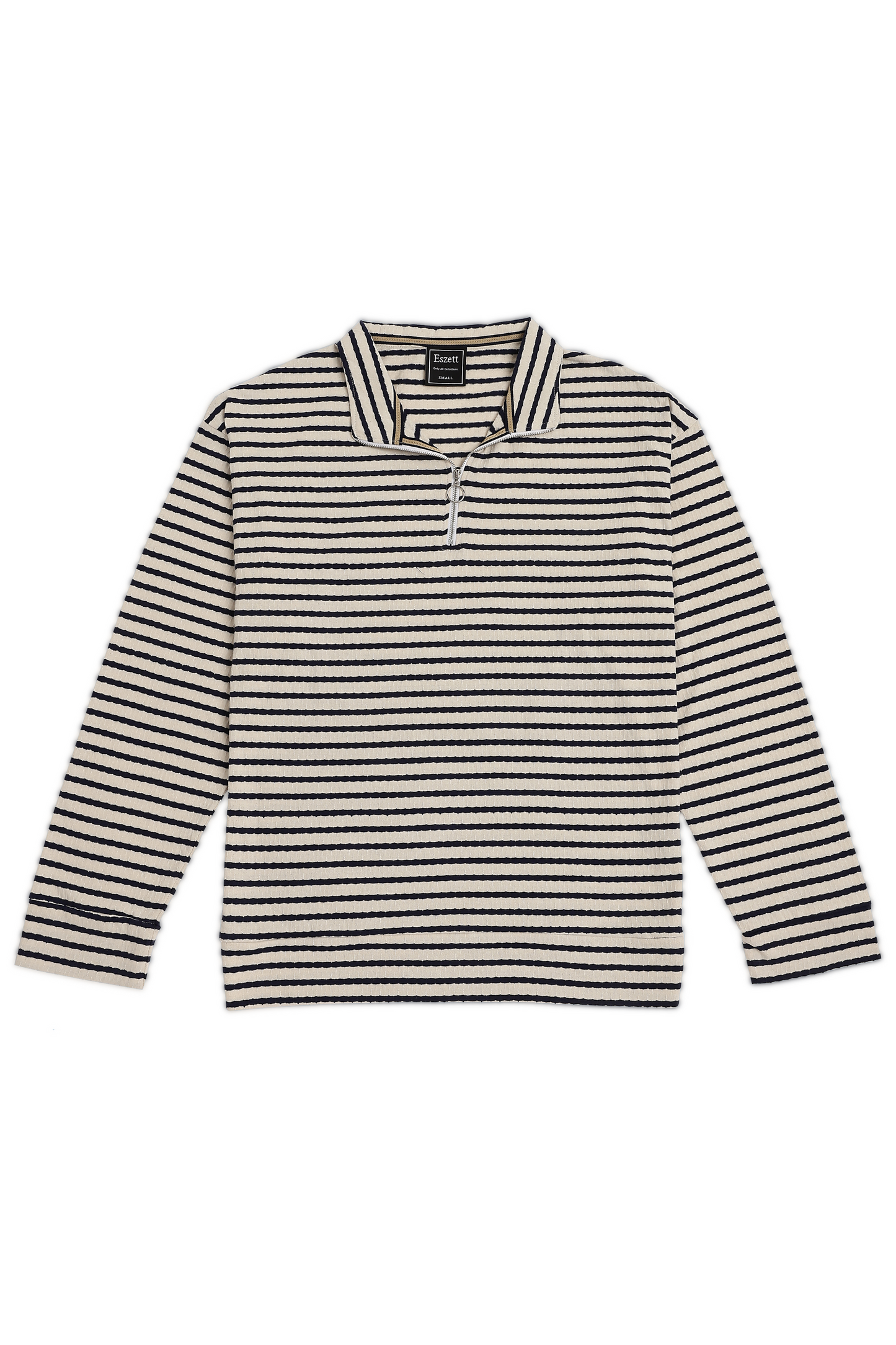 Striped Jaquard Long Sleeve Tshirt