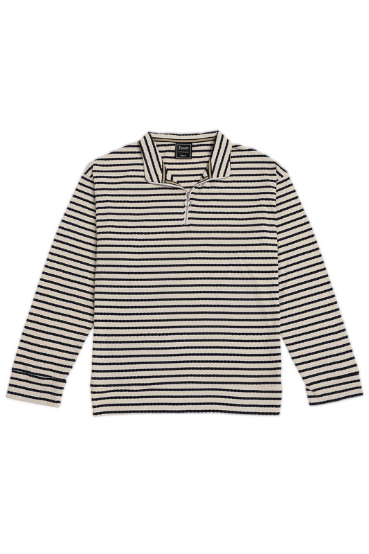 Striped Jaquard Long Sleeve Tshirt