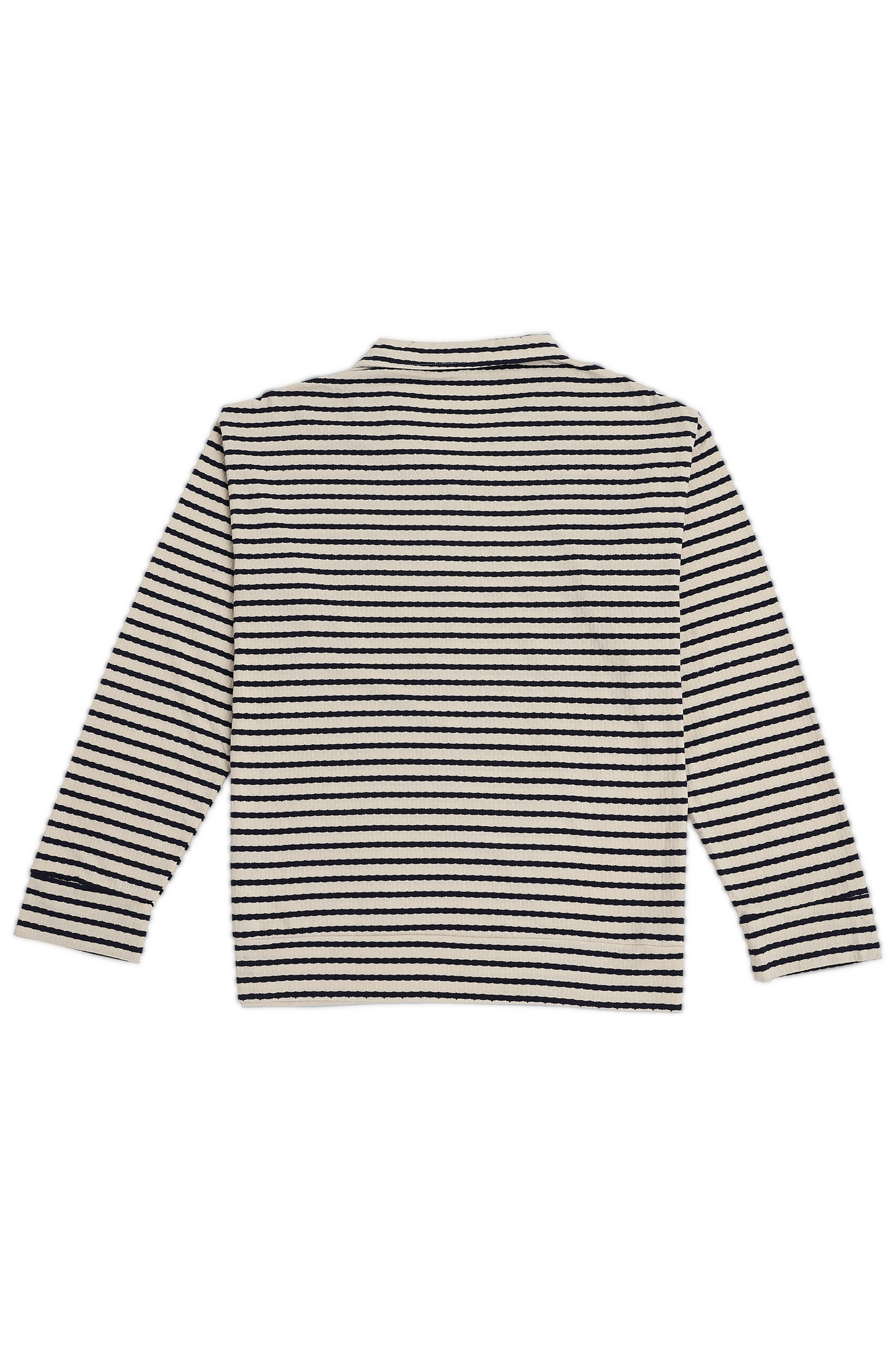 Striped Jaquard Long Sleeve Tshirt