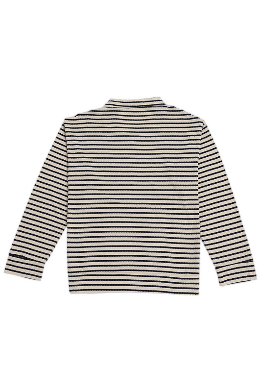 Striped Jaquard Long Sleeve Tshirt