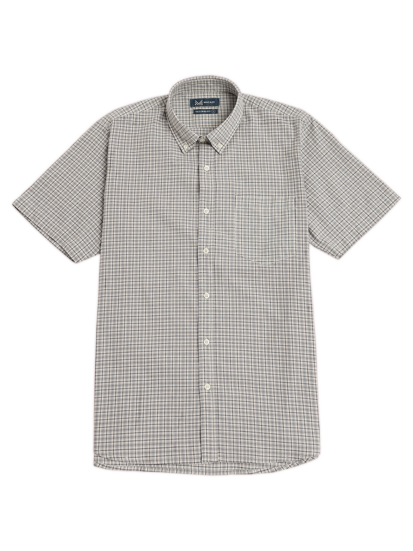 Light Grey Classic Checks Oxford Shirt