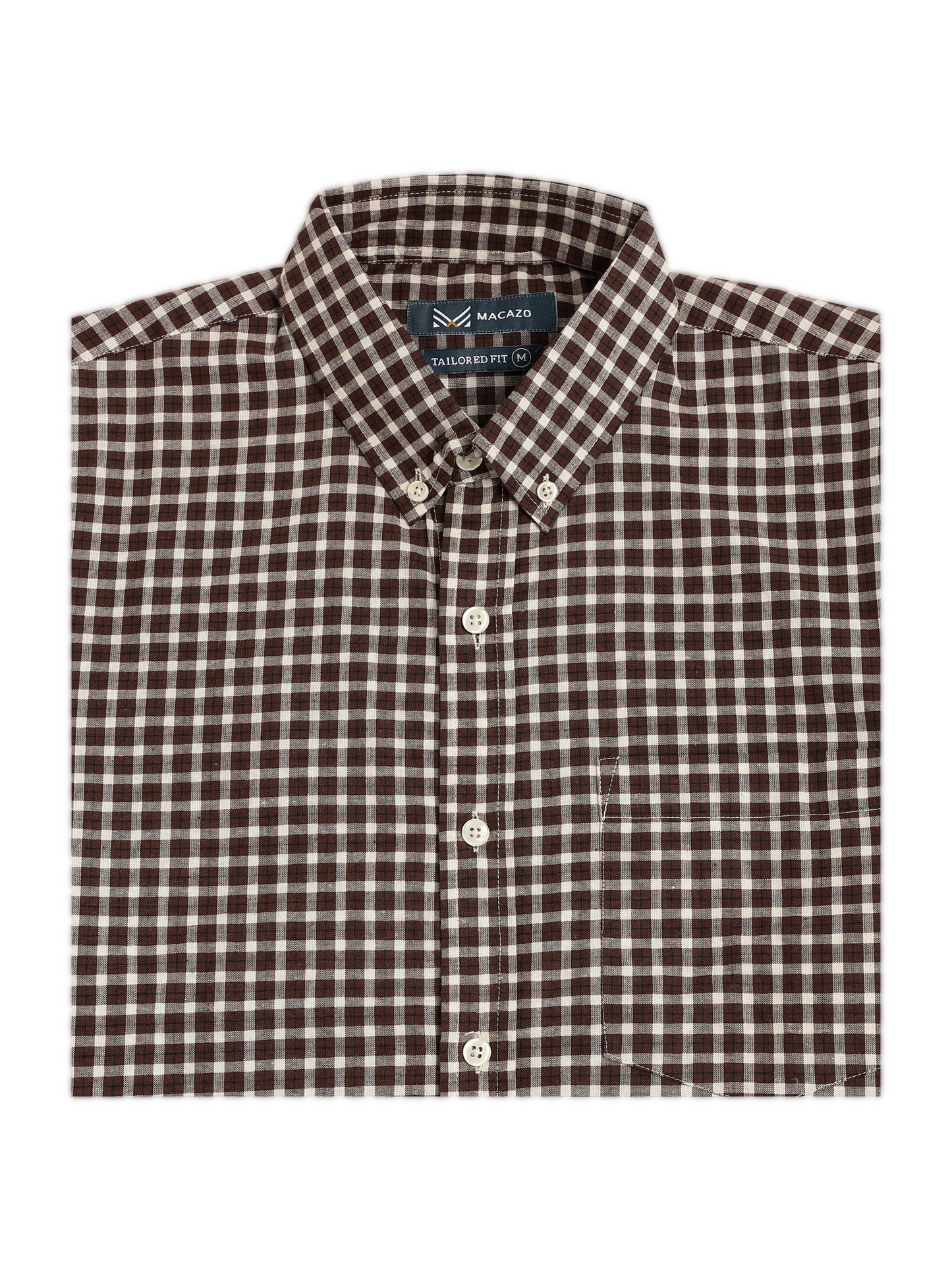 Dark Brown Classic Checks Oxford Shirt