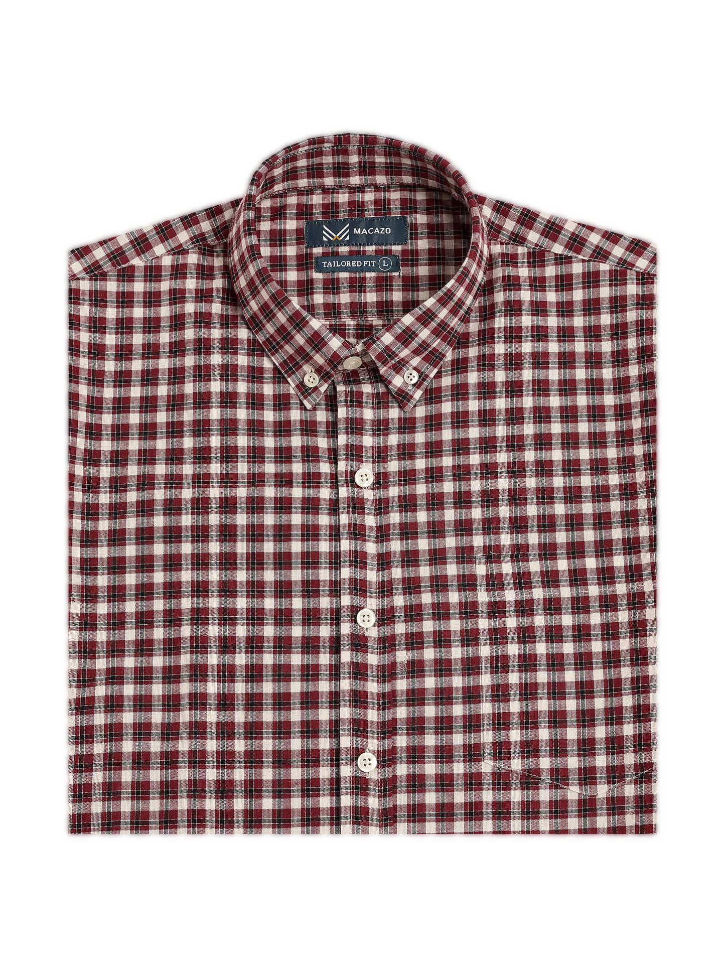 Red Classic Checks Oxford Shirt