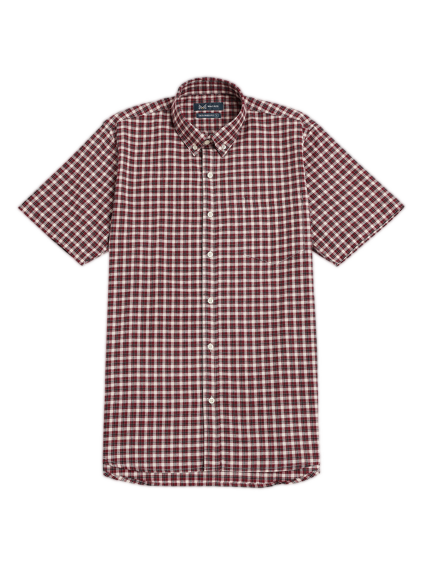 Red Classic Checks Oxford Shirt