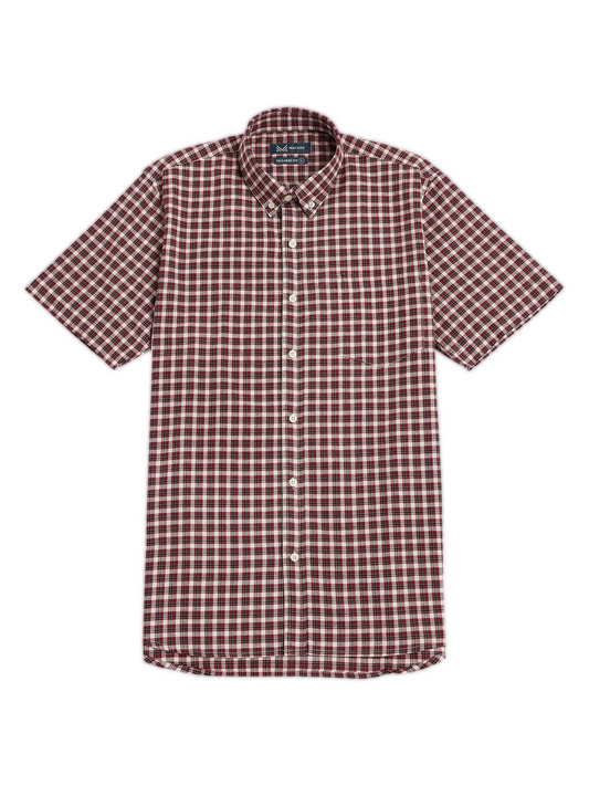 Red Classic Checks Oxford Shirt