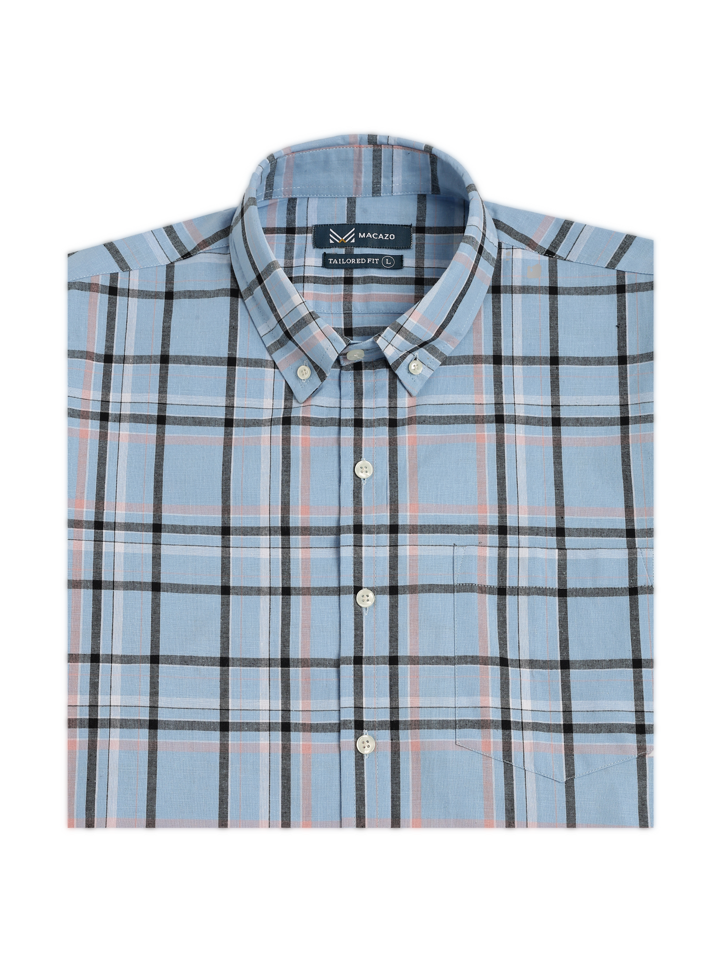 Sky Blue Checks Oxford Shirt