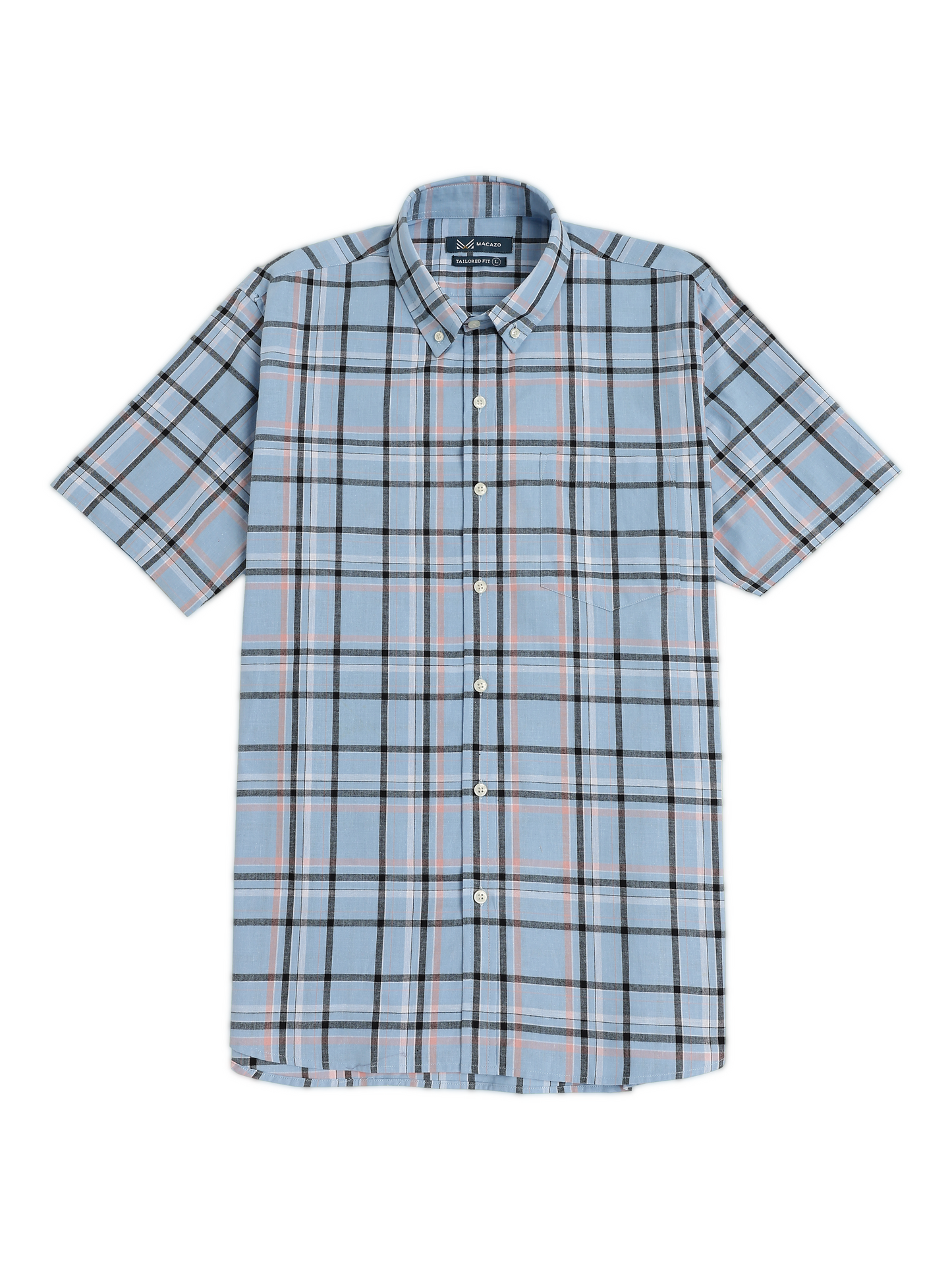 Sky Blue Checks Oxford Shirt