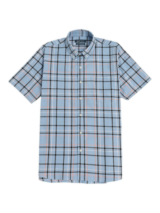 Sky Blue Checks Oxford Shirt