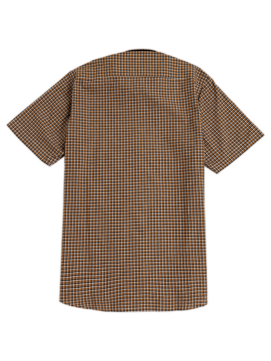 Caramel Brown Classic Checks Oxford Shirt