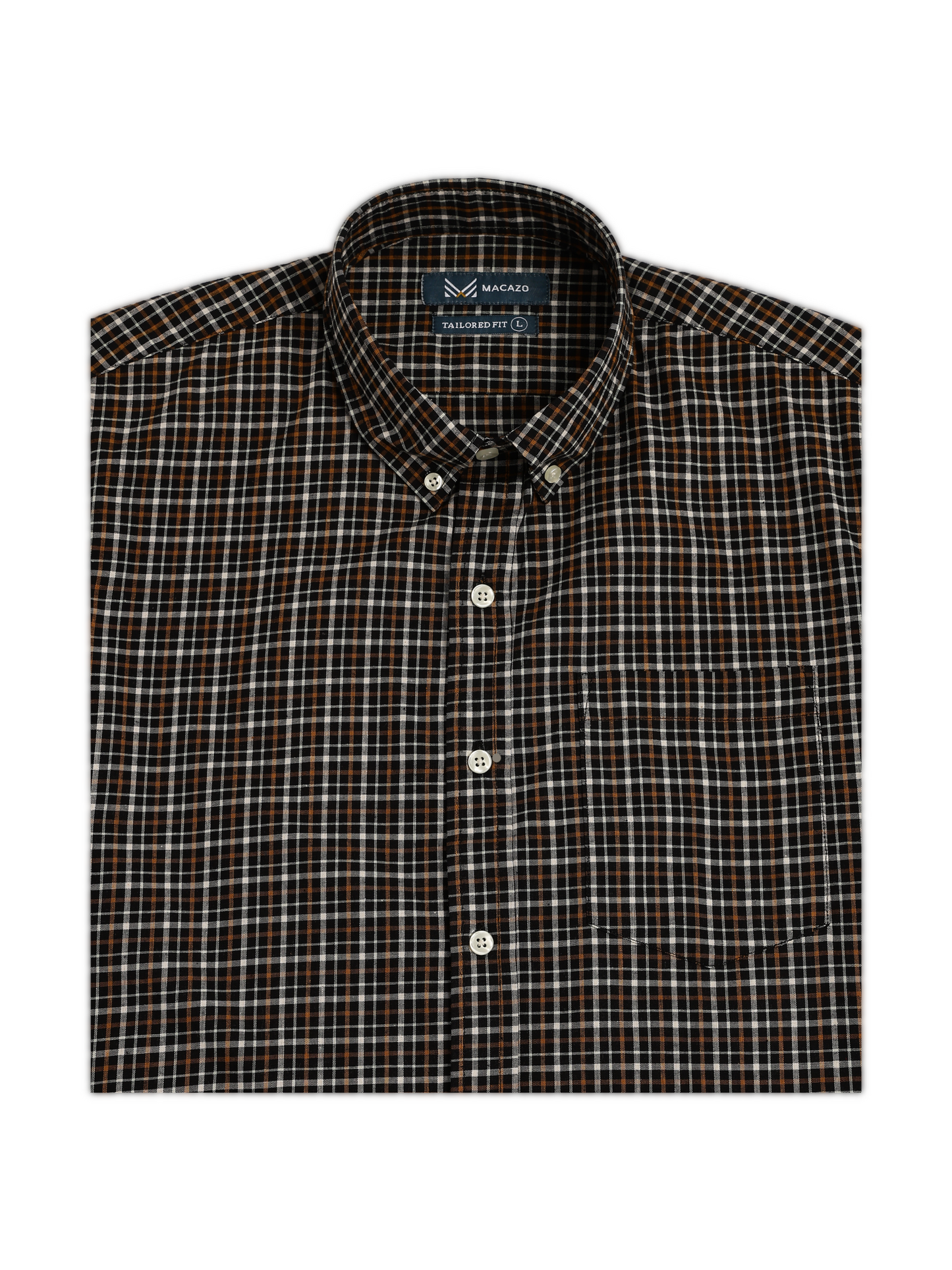 Brown Classic Checks Oxford Shirt