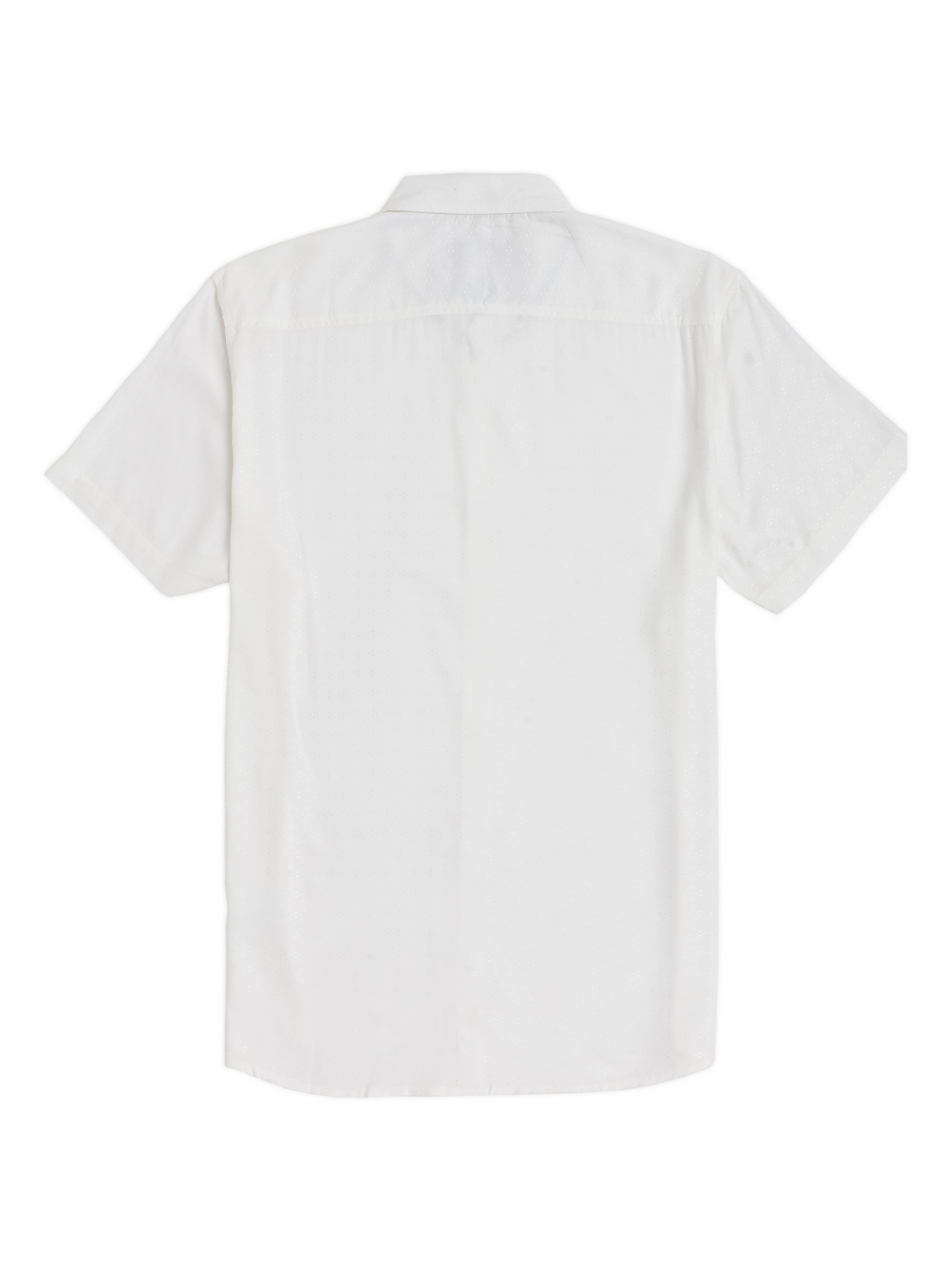 White Textured Fabric Shirt