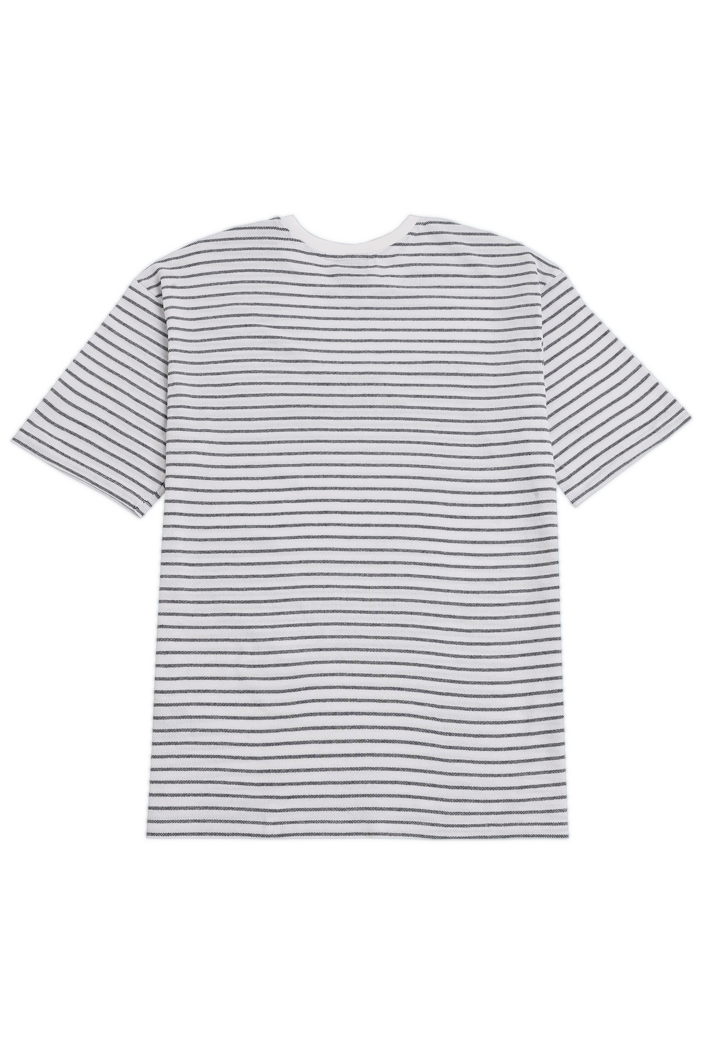 White Offline All The Time Embroidery Jaquard Tshirt