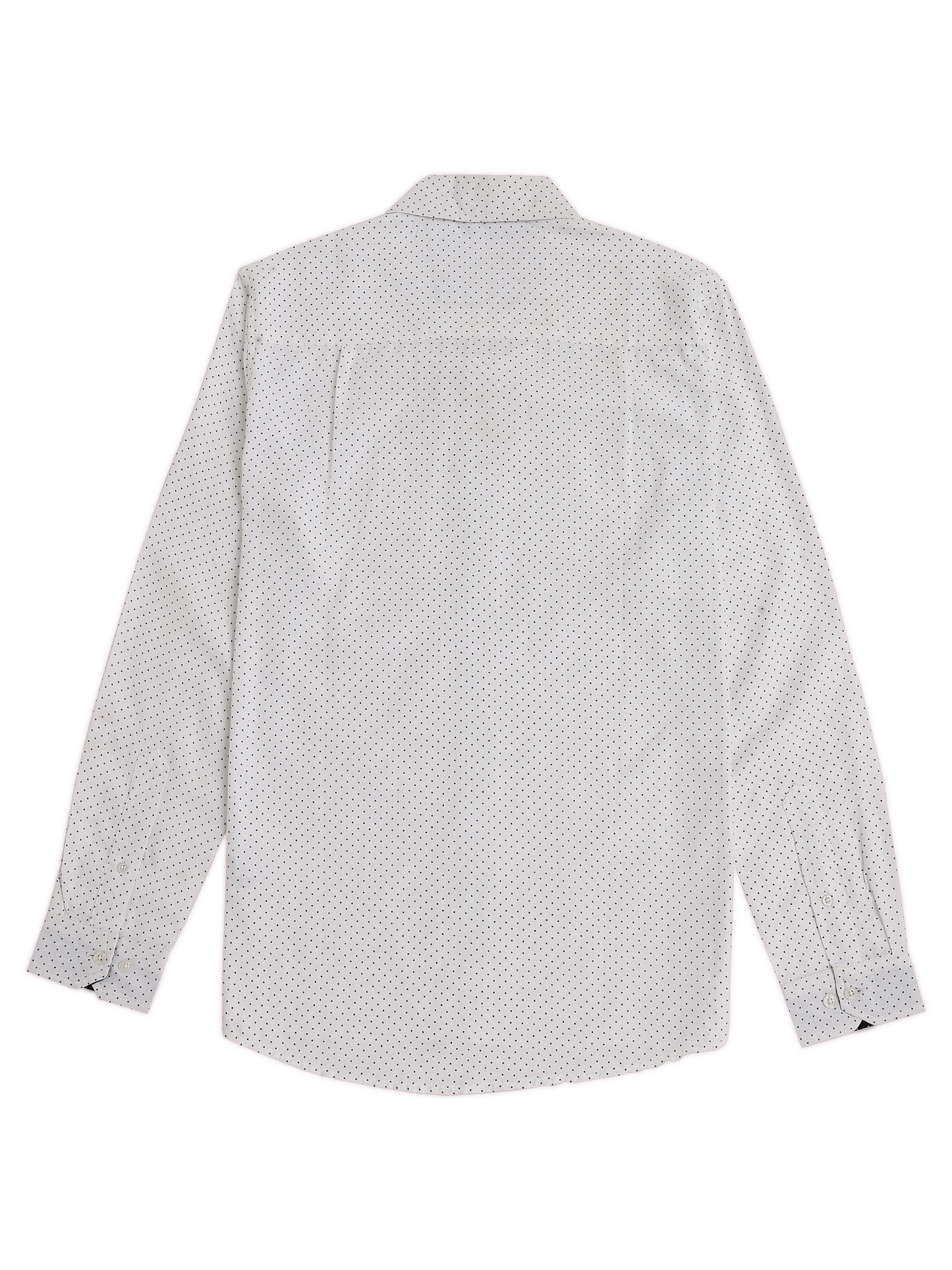 Dark Blue Polka Dot Long Sleeve Shirt
