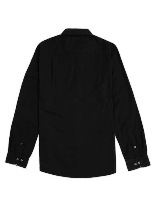 Solid Black Long Sleeve Shirt