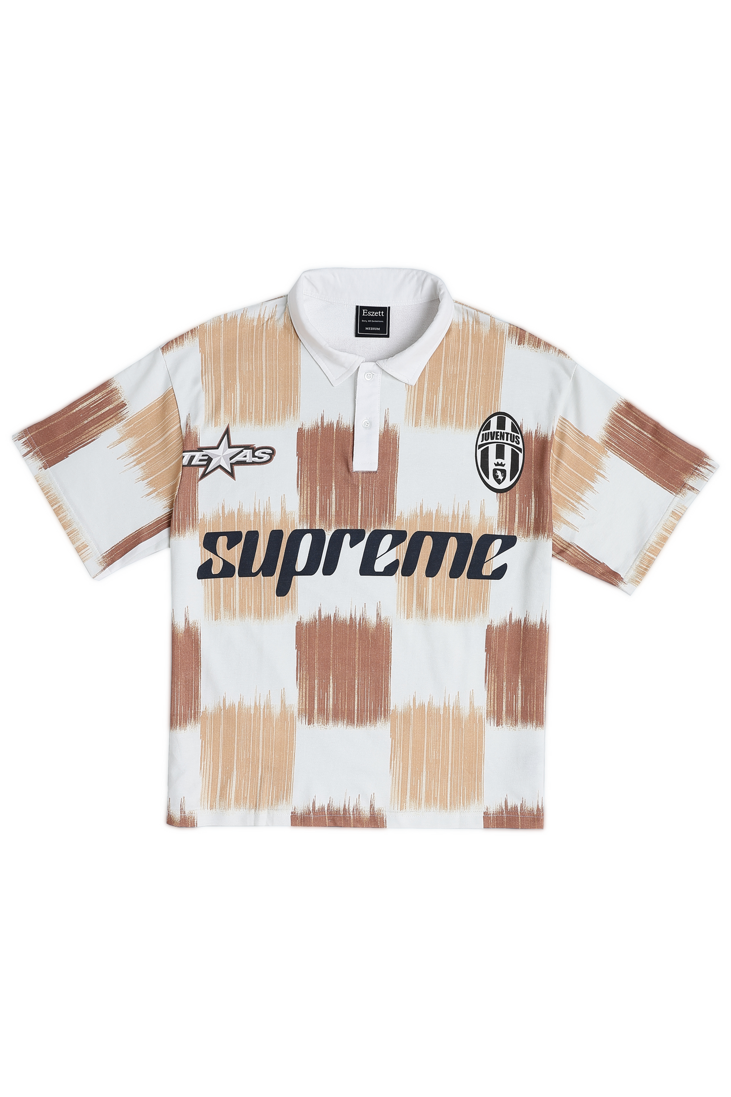 White Supreme Oversized Polo Tshirt