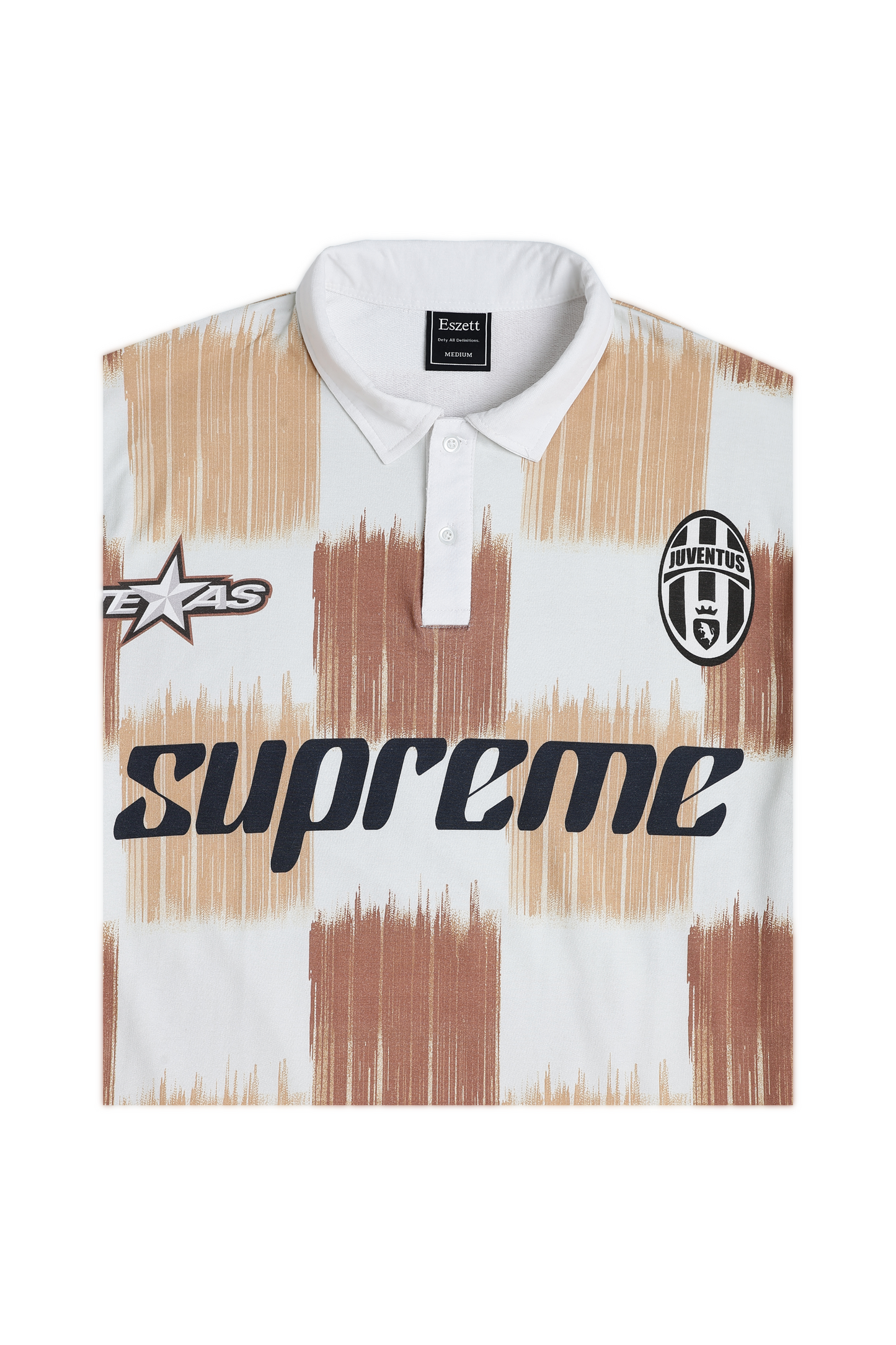 White Supreme Oversized Polo Tshirt