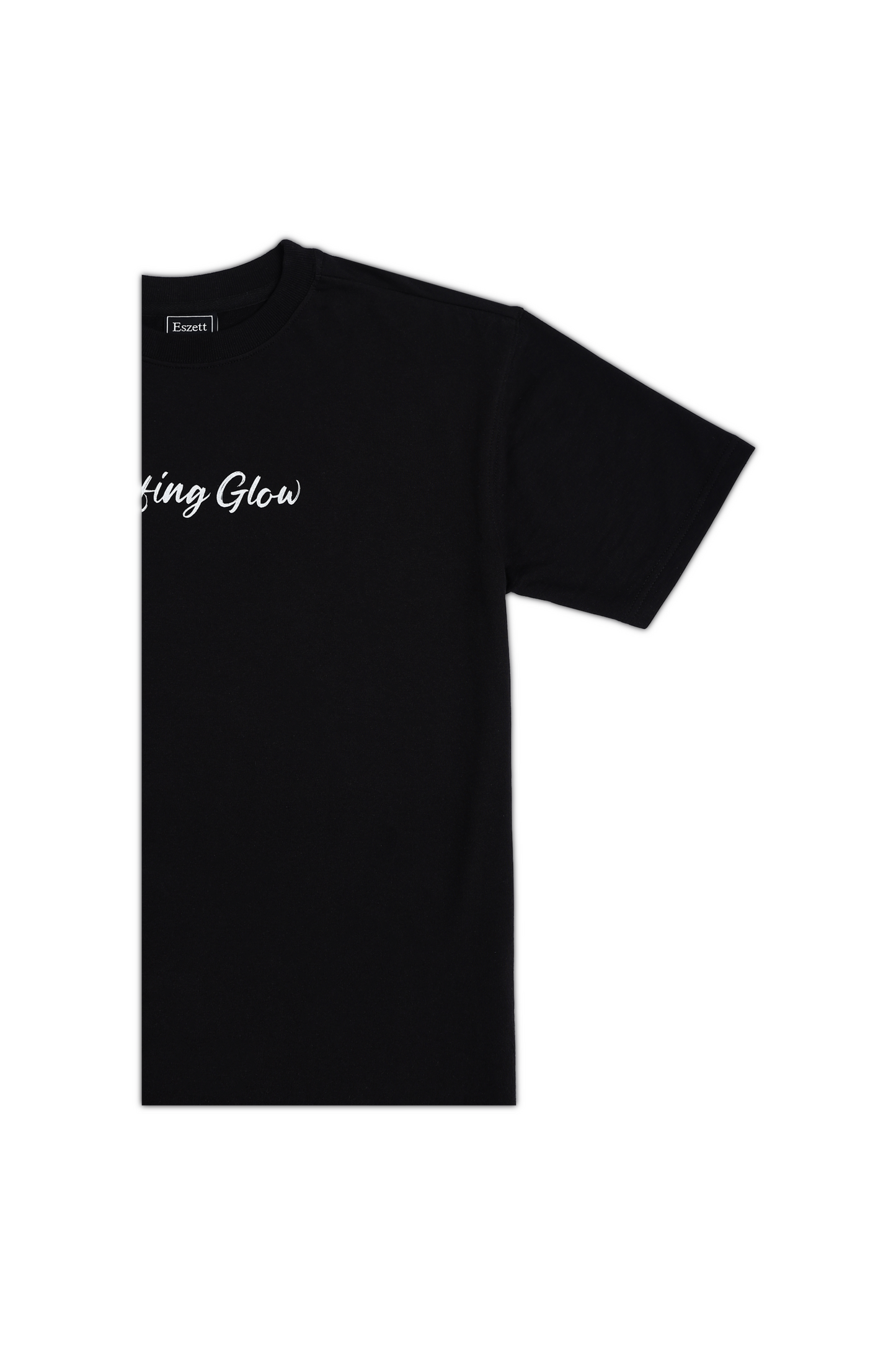 Black Surfing Glow Oversized Tshirt