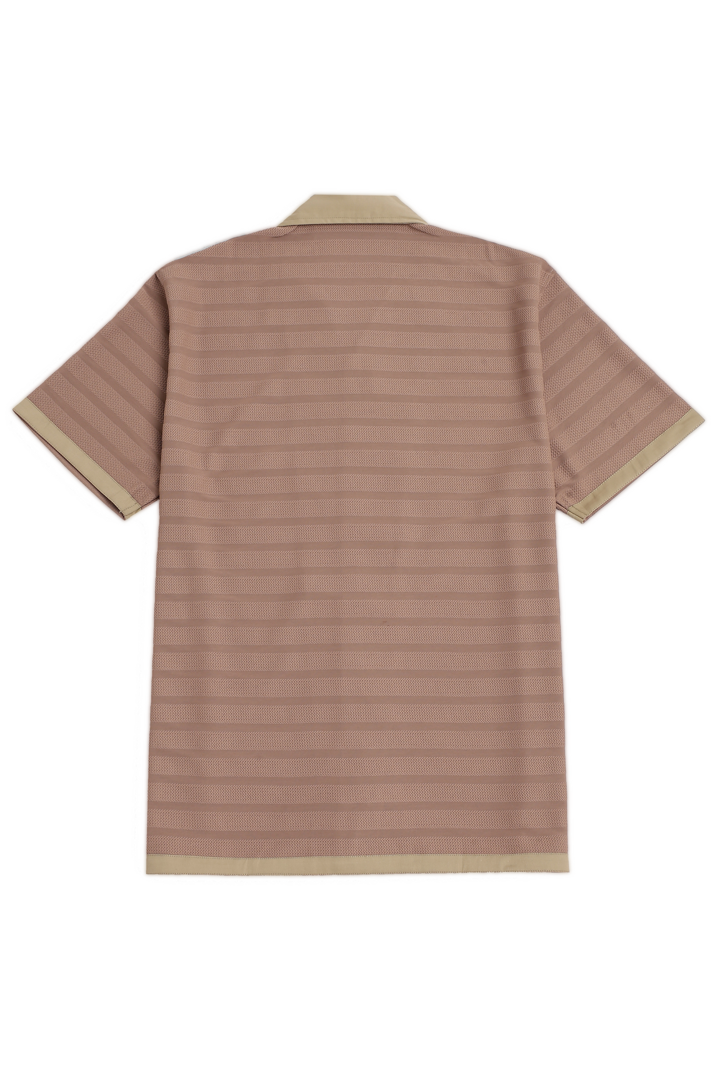 Light Pink Textured Fabric Cuban Shirt