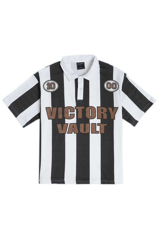 White Victory Vault Oversized Polo Tshirt