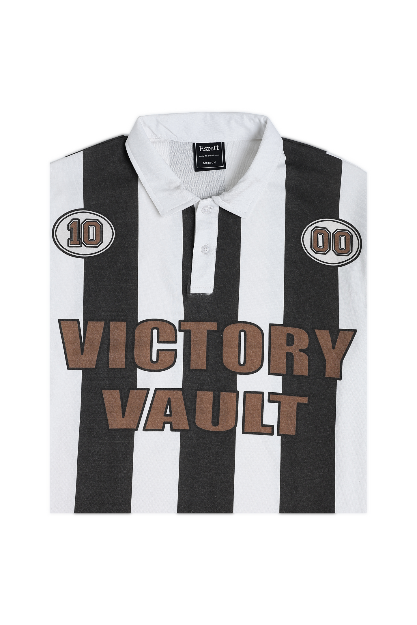 White Victory Vault Oversized Polo Tshirt