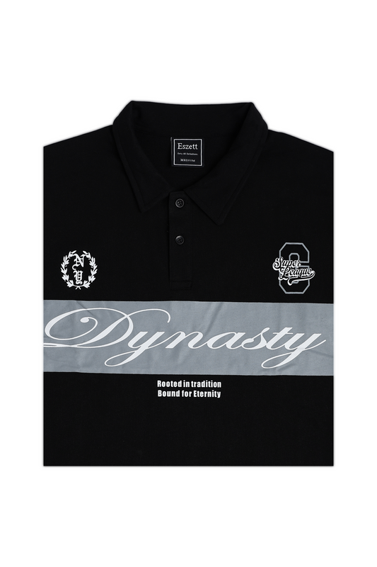 Black Dynasty Oversized Polo Tshirt