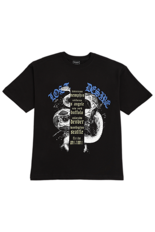 Black Lost Desire Oversized Tshirt