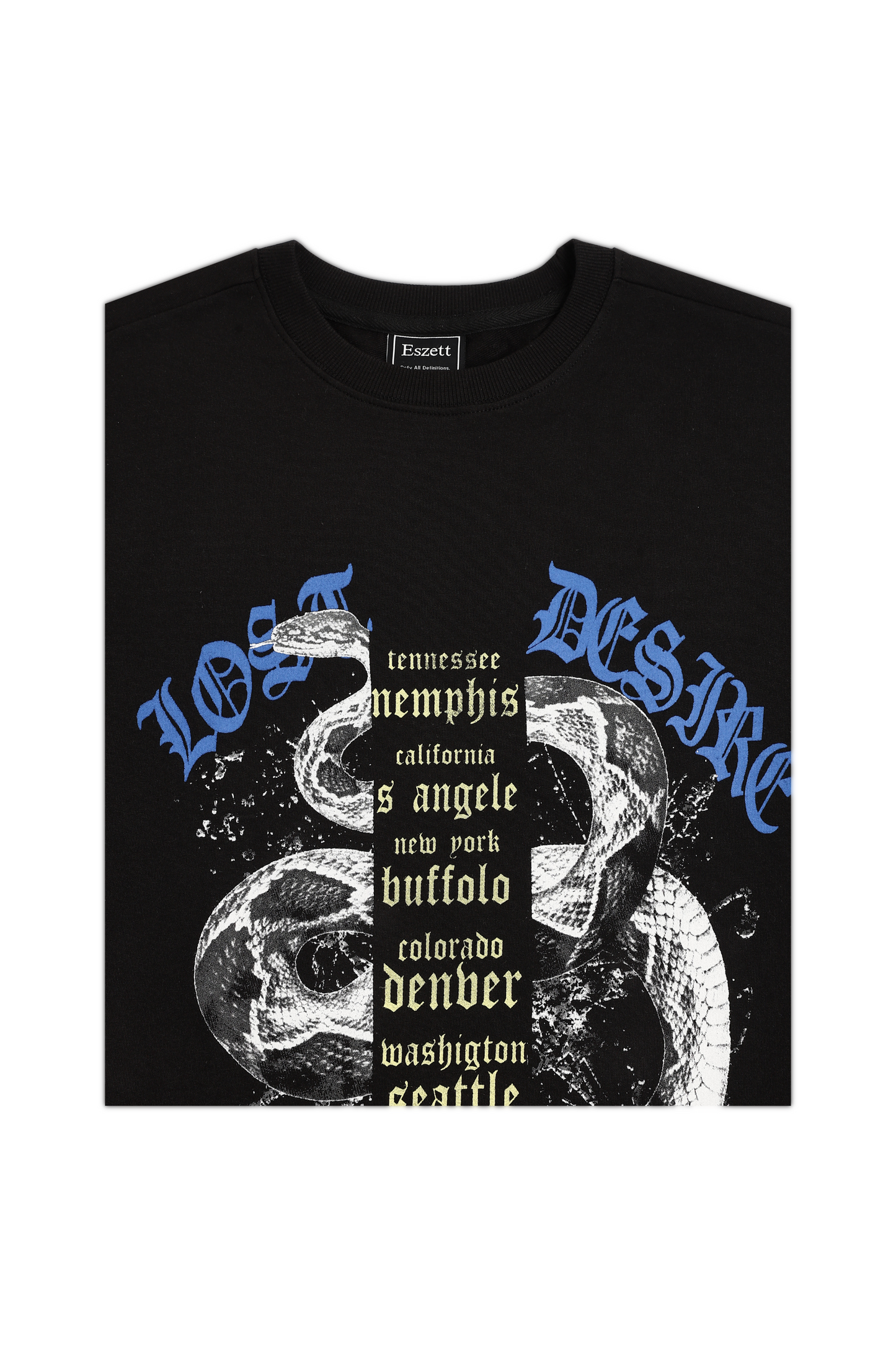 Black Lost Desire Oversized Tshirt