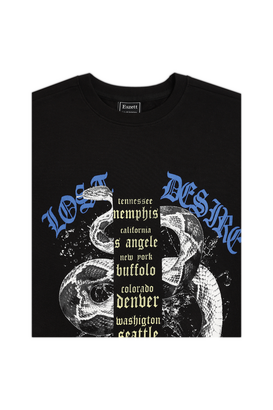Black Lost Desire Oversized Tshirt