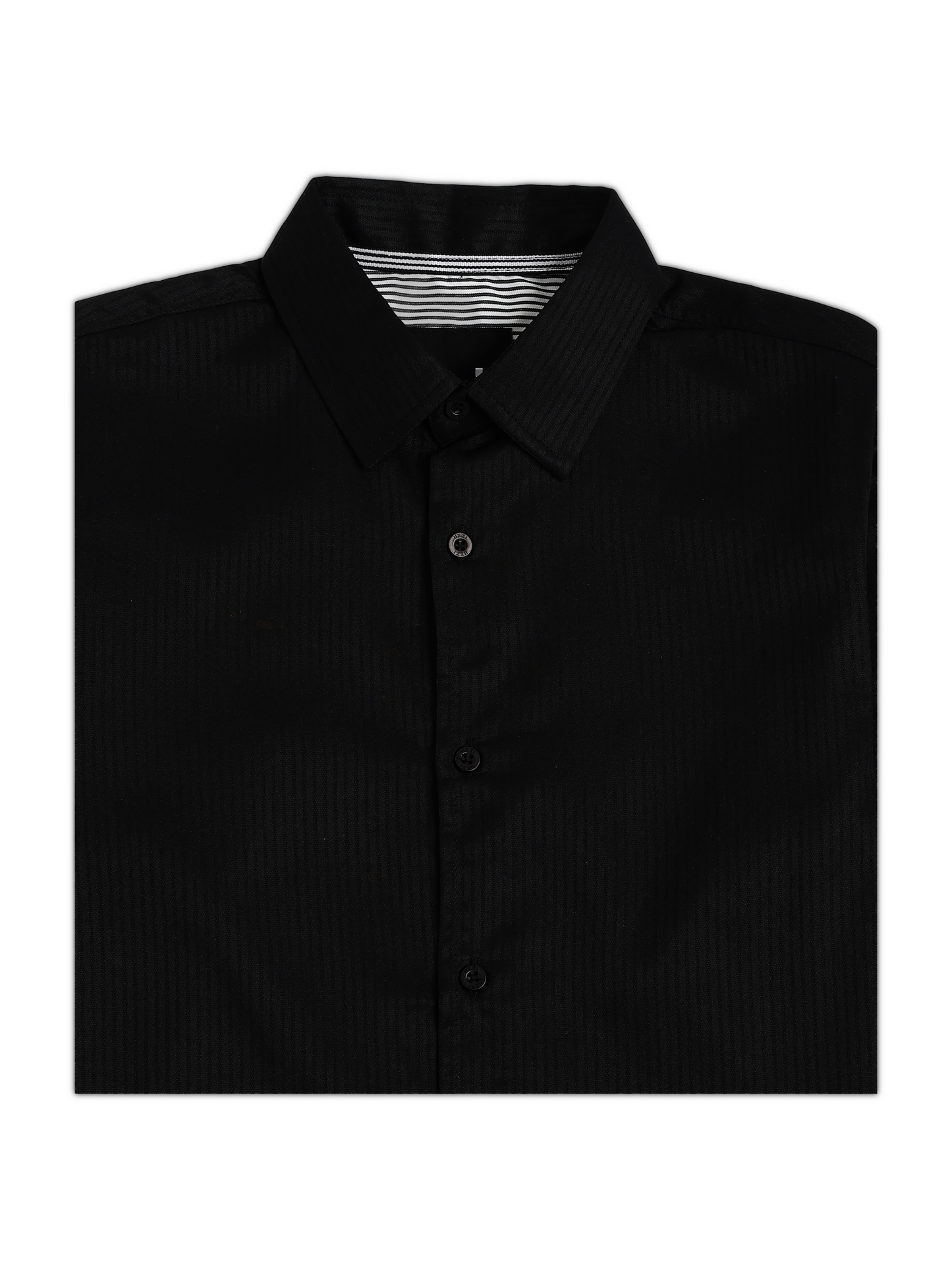 Black Shadow Stripe Dobby Shirt